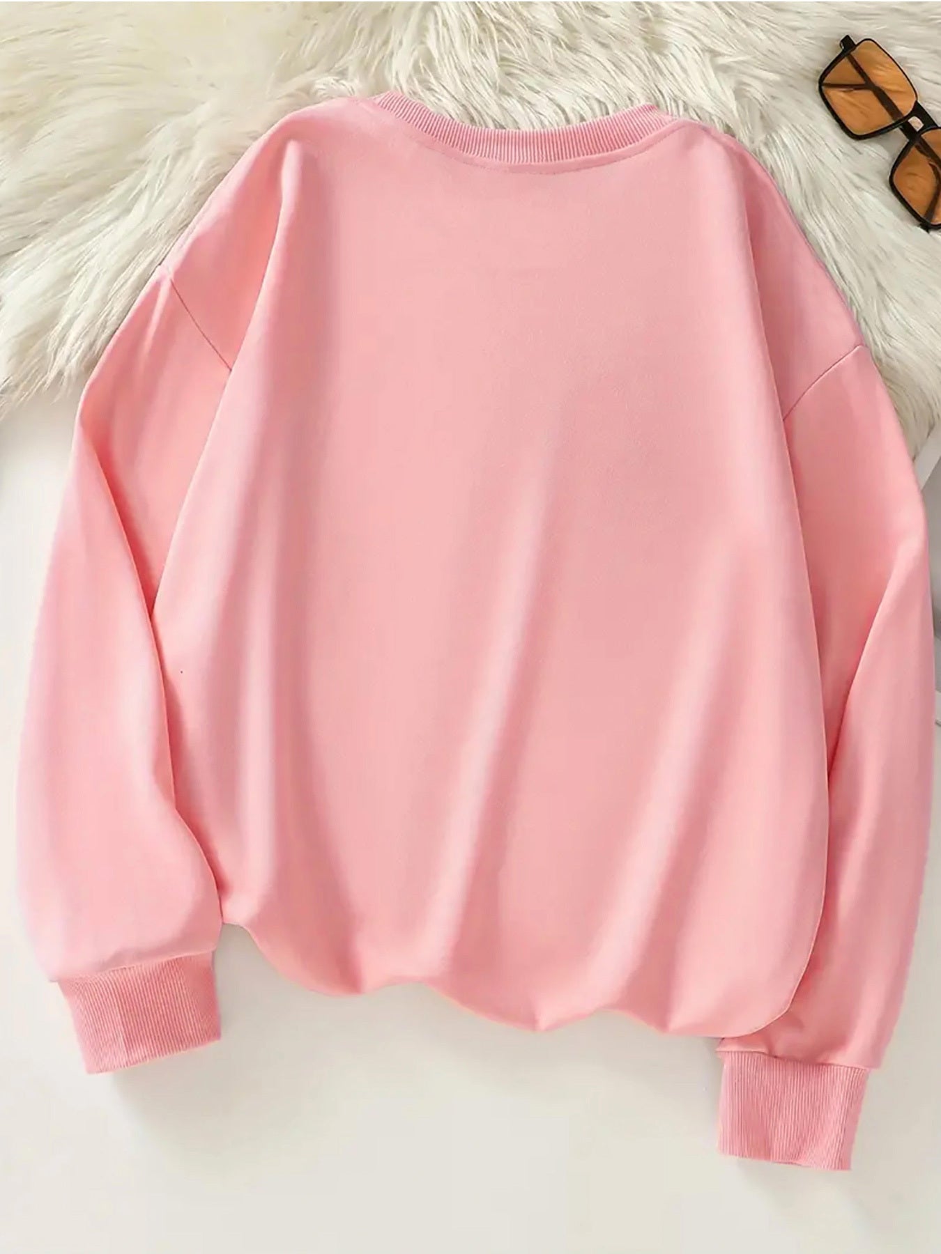 Snow bear sweatshirt for girls (Pink)