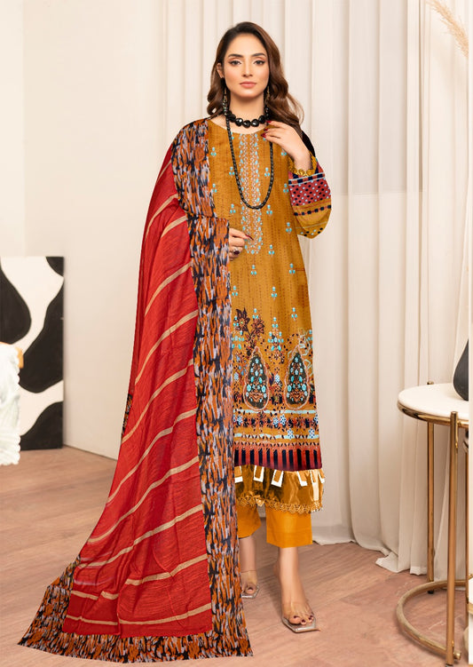 Sapphire Digital printed lawn 3pcs