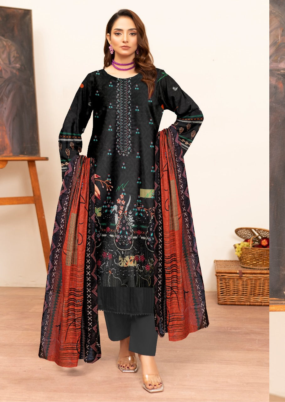 Sapphire Digital printed lawn 3pcs