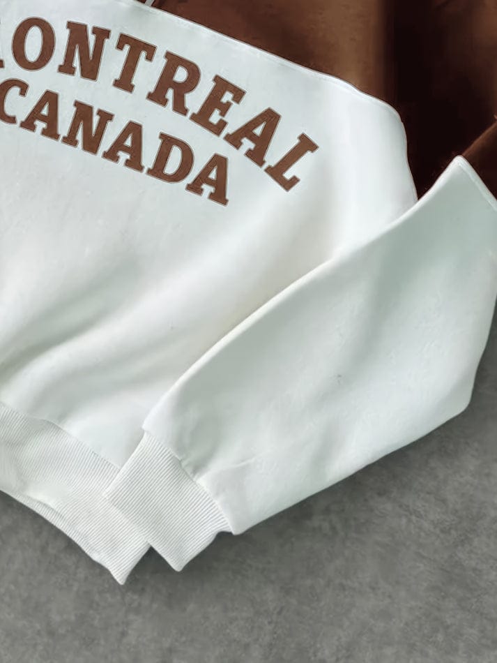 Montreal Canada sweatshirt (Brown and White)