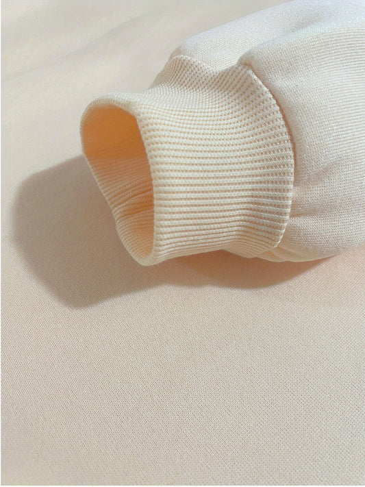 Snow bear sweatshirt for girls (Beige)