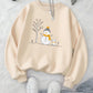 Snow bear sweatshirt for girls (Beige)