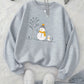 Snow bear sweatshirt for girls (Grey)