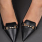 Chain Style Heel-Black