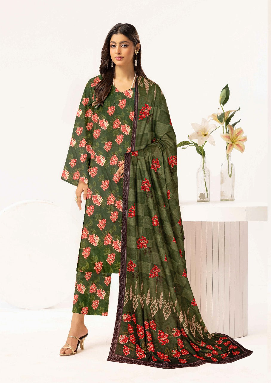 Baroque Digital printed winter Cambric 3pcs