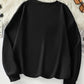Snow bear sweatshirt for girls (Black)
