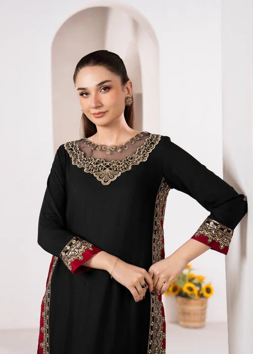 Anaish Black Stitched