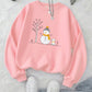 Snow bear sweatshirt for girls (Pink)