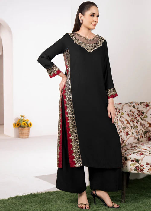 Anaish Black Stitched
